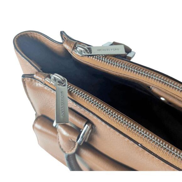 MICHAEL KORS Audrey Brown Leather Satchel - Picture 10 of 11